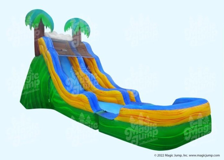 Tropical Wave dual lane water slide